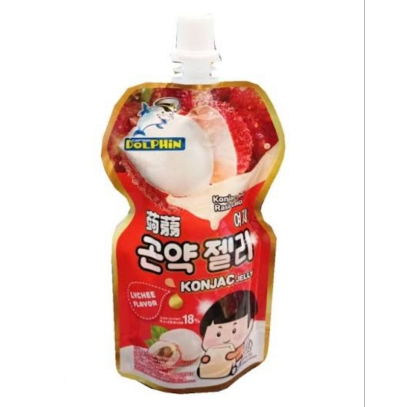 

PROMO!!! Konjac jelly dolphin Korea Viral 130ml rasa leci