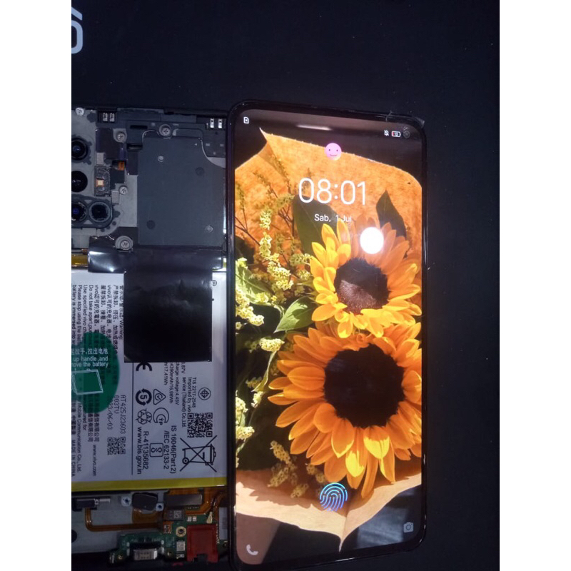 LCD Vivo V19 Original Copotan + Frame