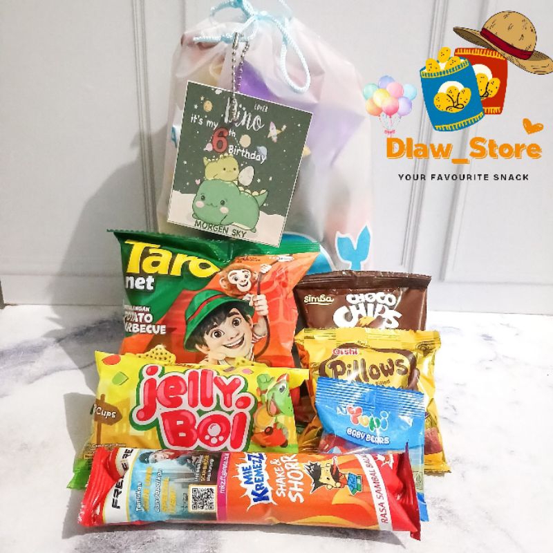 Snack Ulang Tahun Anak Hampers Ultah Goodybag Ultah Kemasan Tanpa Susu