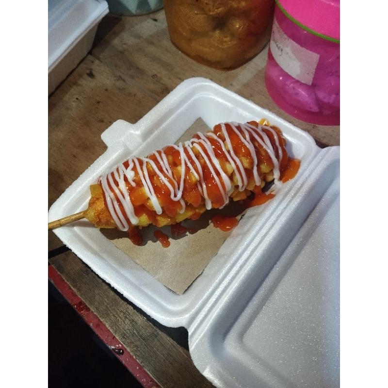 

potato corndog mozarella kiyejo