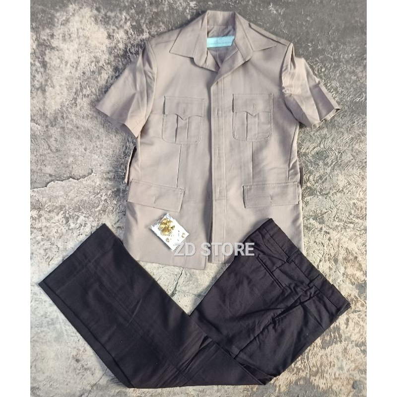 Seragam PDU 4 Coklat Jatah POLRI/Seragam PDU 4 POLISI