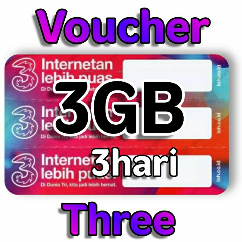 Voucher Tri 3GB 3hari