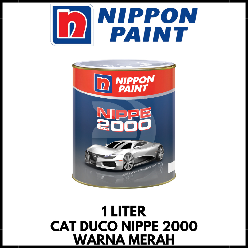 Cat Duco Nippe 2000 1Liter Warna Merah / NIPPON PAINT
