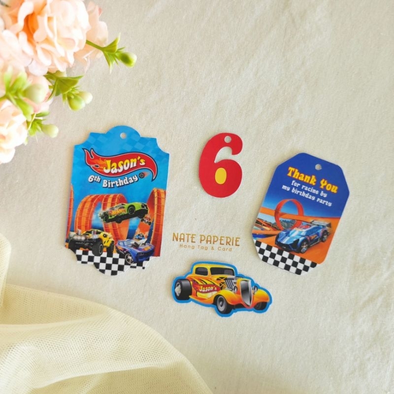 

HOT WHEELS Hang Tag Standard Custom Nama Logo Hot Wheels