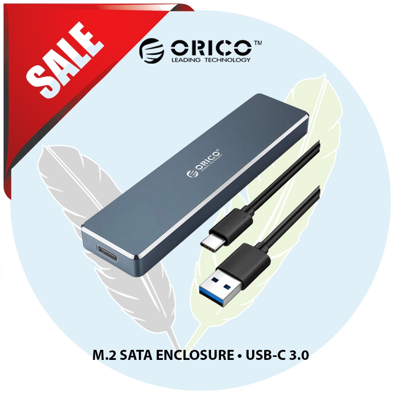Orico PVM2F-C3 (USB-C Aluminium M.2 SATA Enclosure)