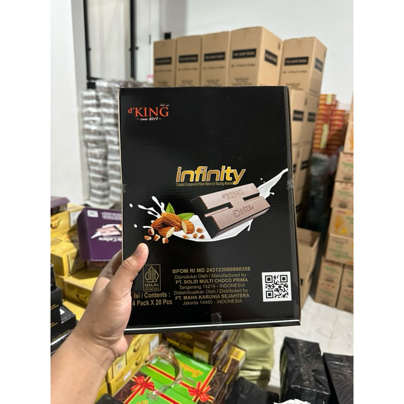 

QH 1 Karton Coklat Almond Isi 80 Batang Infinity