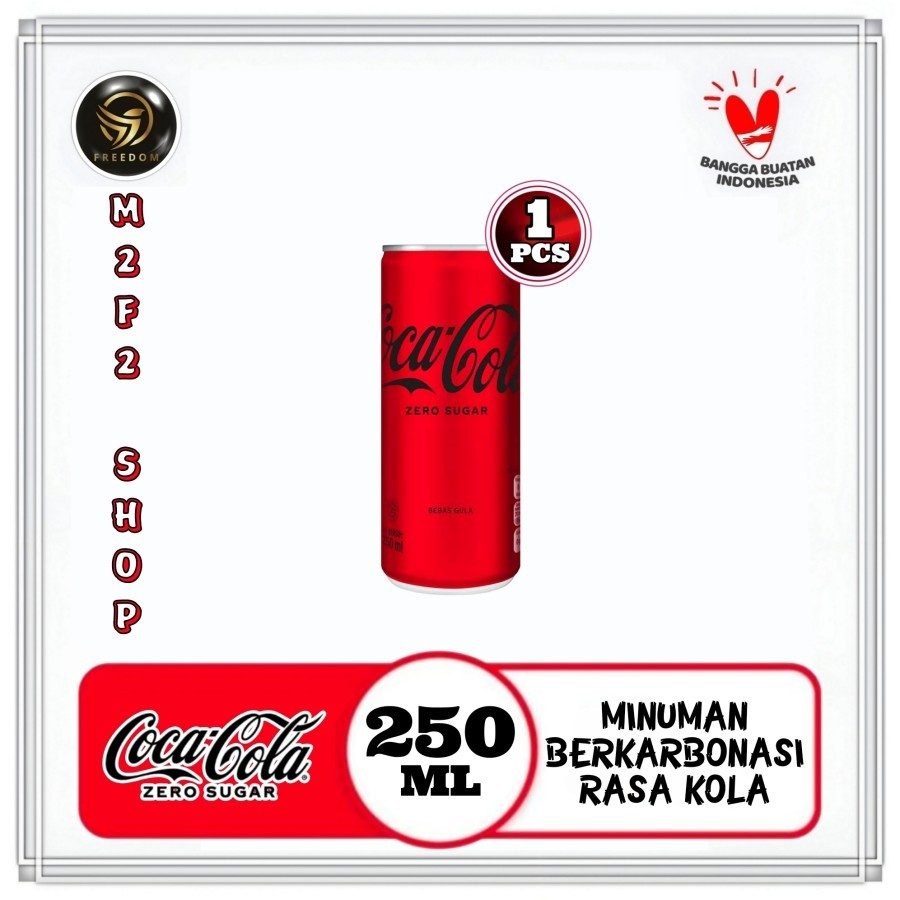 

Coca Cola Zero Minuman Bersoda Kaleng | Can - 250 ml (Kemasan Satuan)