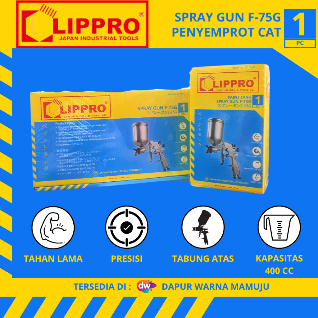 Lippro Spray Gun Model F-75G (Spoit Lippro Tipe F-75G)
