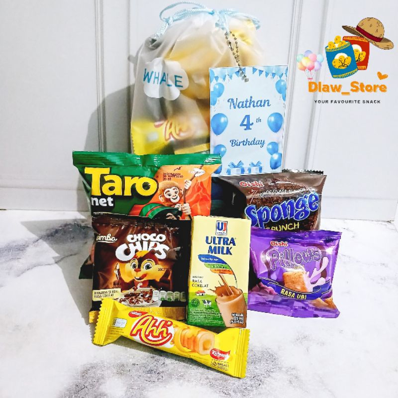 

Snack Ulang Tahun Kemasan Pouch Free card
