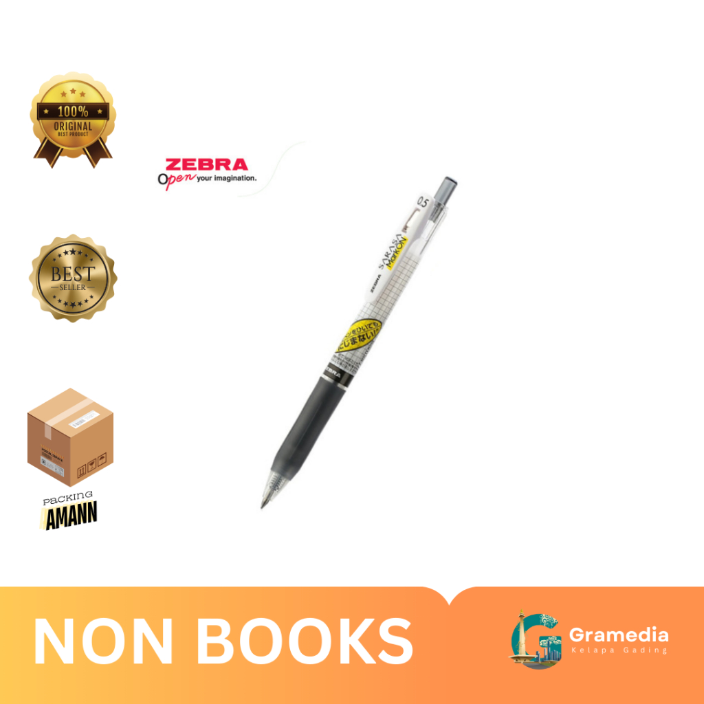 

Gramedia MKG - ZEBRA Sarasa Mark On Pulpen Pena Anti Smudge 0.4mm Water Based Gel Pen Tinta Cepat Kering Alat Tulis