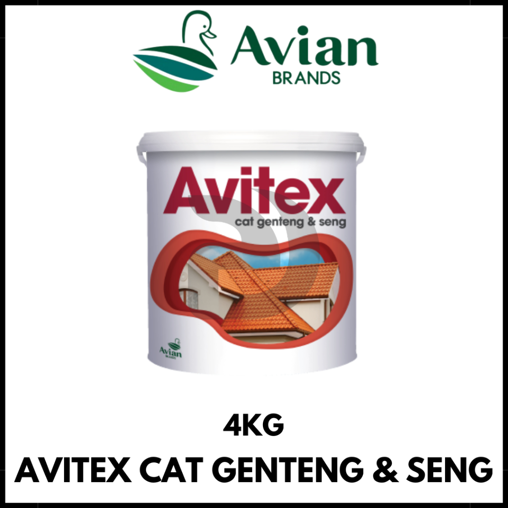 Cat Genteng dan Seng Avitex Cat Genteng & Seng Galon 4Kg / AVIAN BRANDS