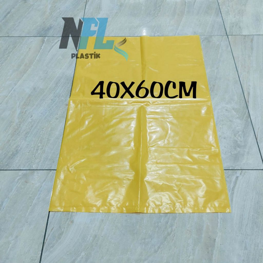 Kantong Plastik Sampah PE KUNING 40X60 Cm / Plastik Putih Susu 60 x 100 Cm Plastik Pembungkus