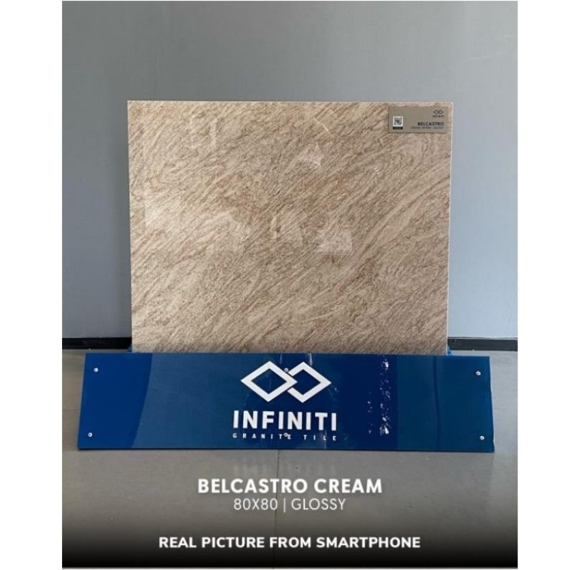 Granit Infiniti Belcastro Cream 80x80 Glosy