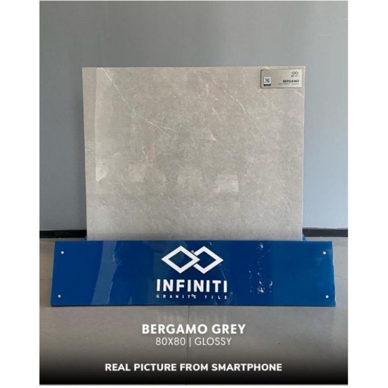 Granit Infiniti Bergamo Grey 80x80 Glosy