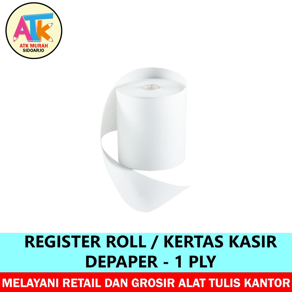 

KERTAS KASIR / REGISTER ROLL UKURAN 75 X 60 - DEPAPER