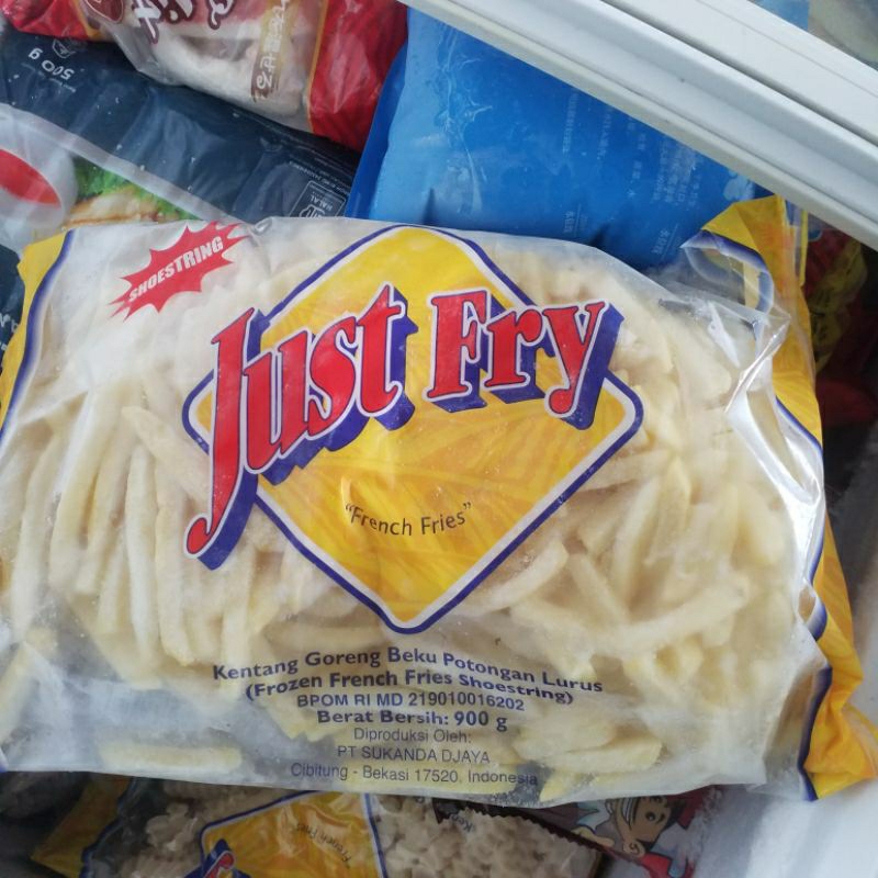 

French Fries JUST FRY / Kentang Goreng / Shoestring / Crincle - 900gr
