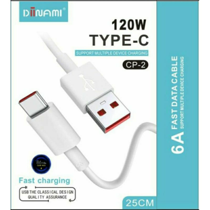 kabel Data Powerbank Diinami Type-C 25CM FastCharging