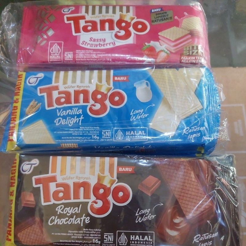 

TANGO WAFER ECERAN 1000 KEMASAN SACHET ISI 10 SACHET X 16 GRAM