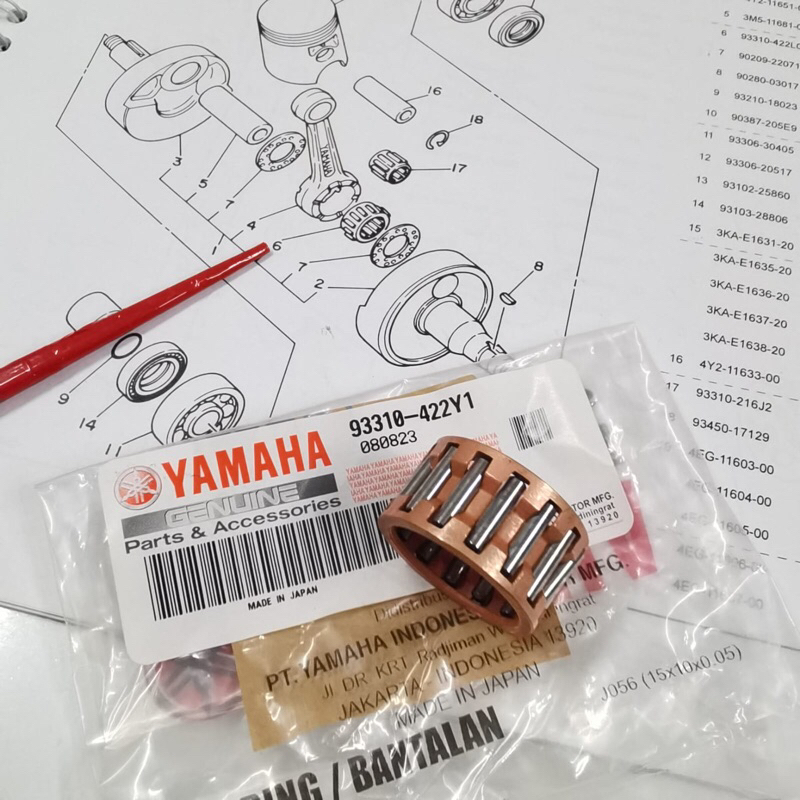 BEARING BAMBU BIG END RXKING - LAHER STANG SEHER RX-KING 93310-422Y1