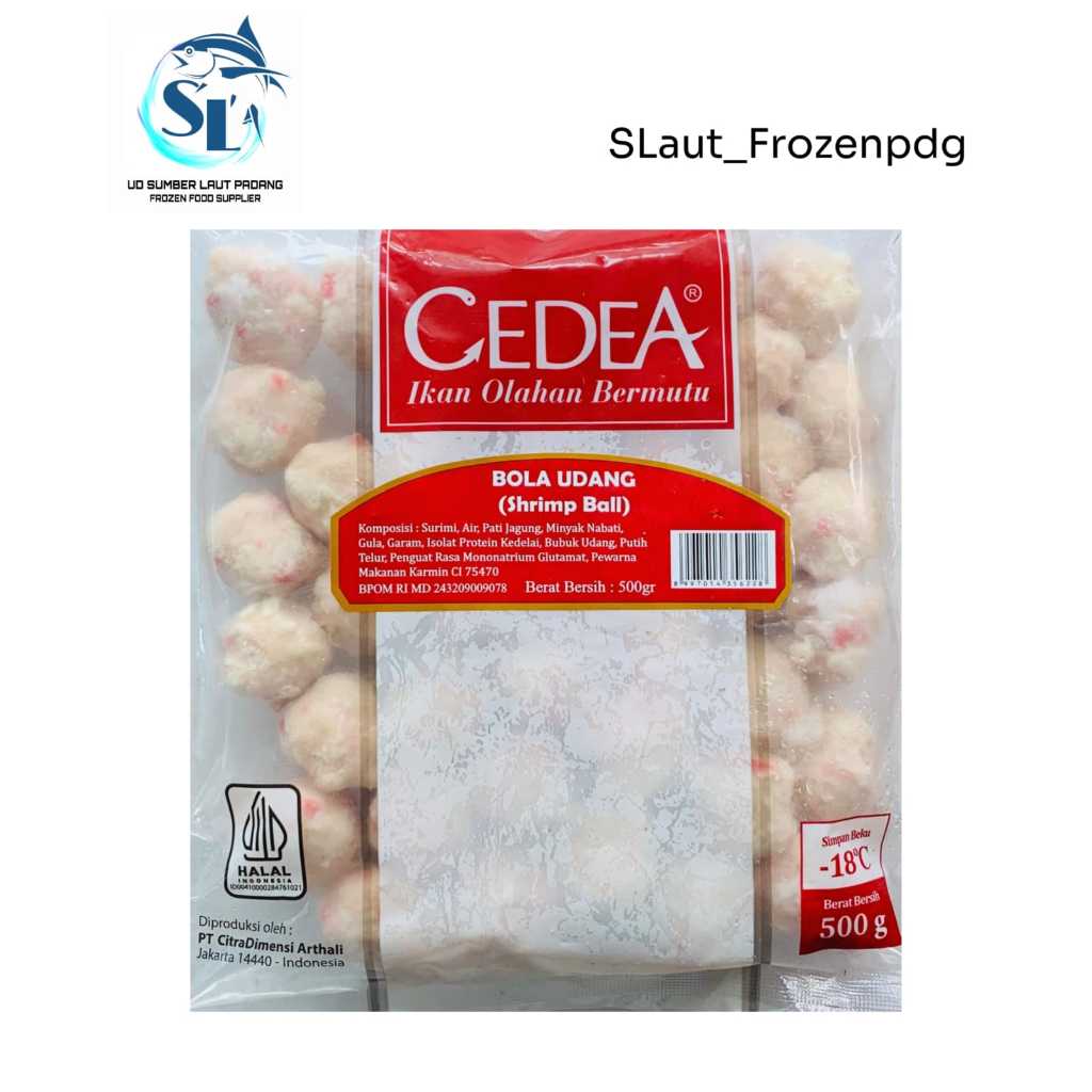 

Cedea Shrimp Ball (Bola Udang) 500gr