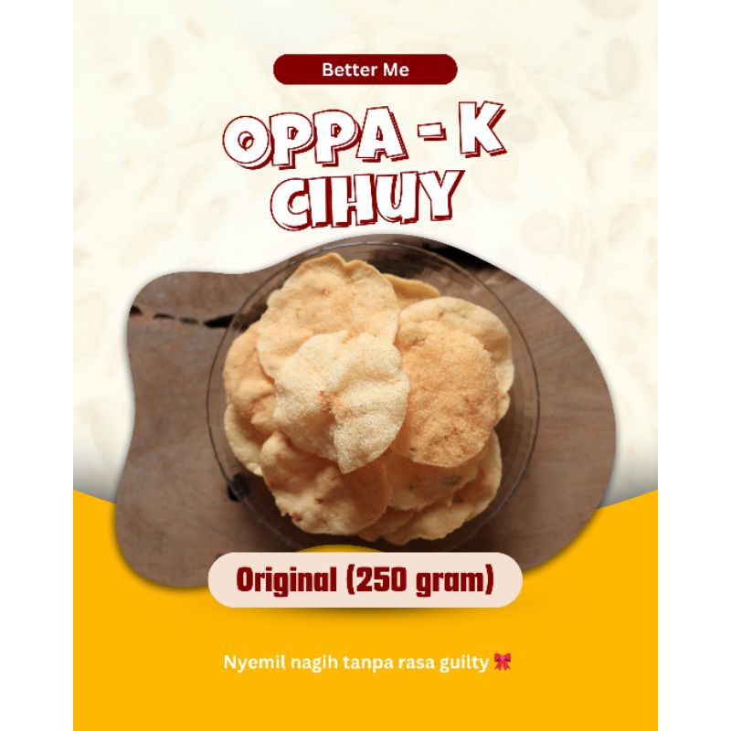 

Oppa-K /kerupuk singkong khas jawa barat // Original gurih dan keriuk