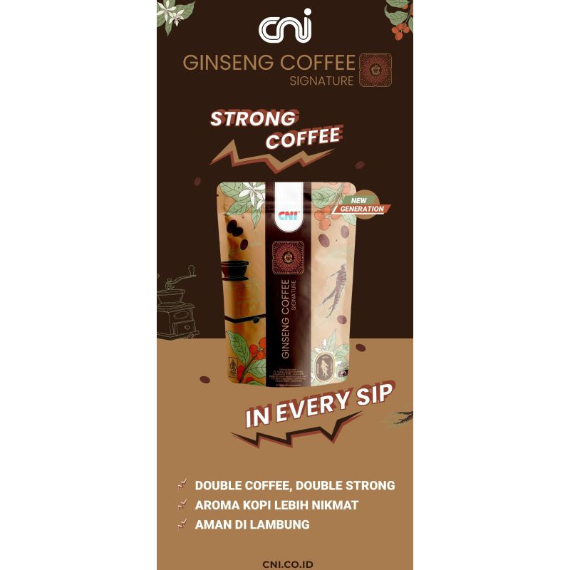 

CNI Ginseng Coffee Signature/kopi stamina waiau pemula aman dilambung