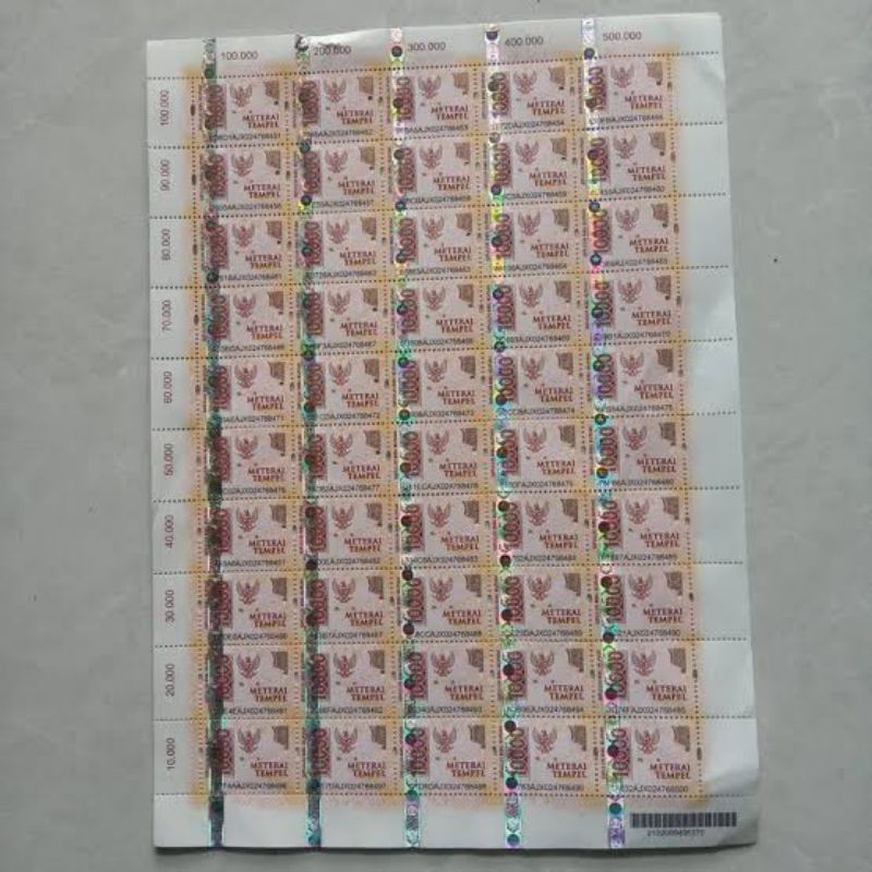 

Materai 10000 original