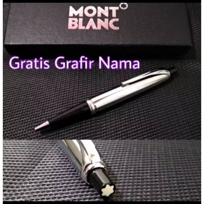 

Bulpoint BP Mont Blanc Mewah Polish Chrome Silver Free Grafir Nama / Logo