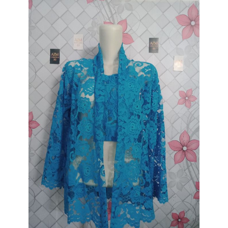 KOL Azmi- KEBAYA BRUKAT KUTU BARU/KEBAYA BALI BROKAT SOFIA BED/ BAJU NENEK JAMAN DULU