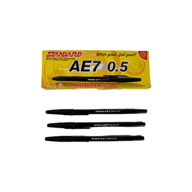 

Pulpen Standard AE7 0.5 Pen Standard Jual Eceran per 1 pcs