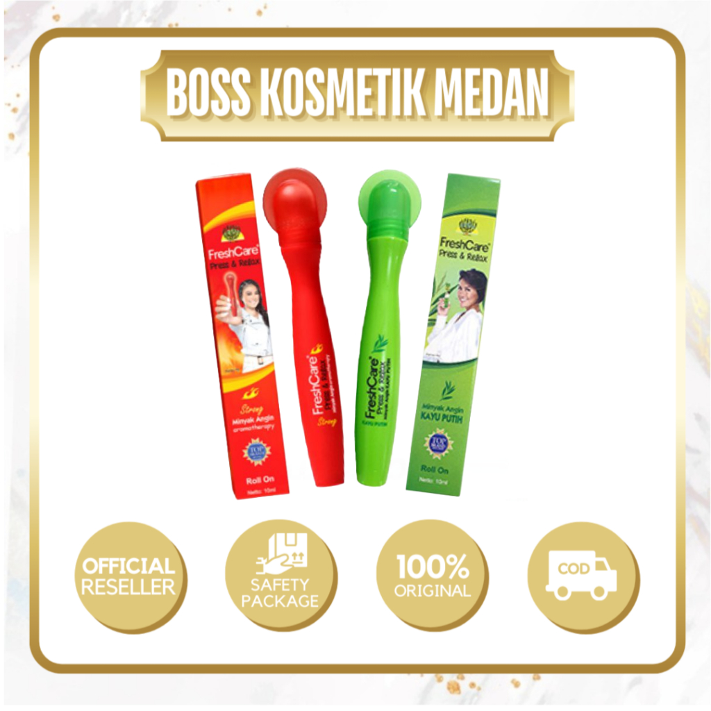 FreshCare Press & Relax - NEW (minyak angin roll, freshcare rock and roll) PANJANG