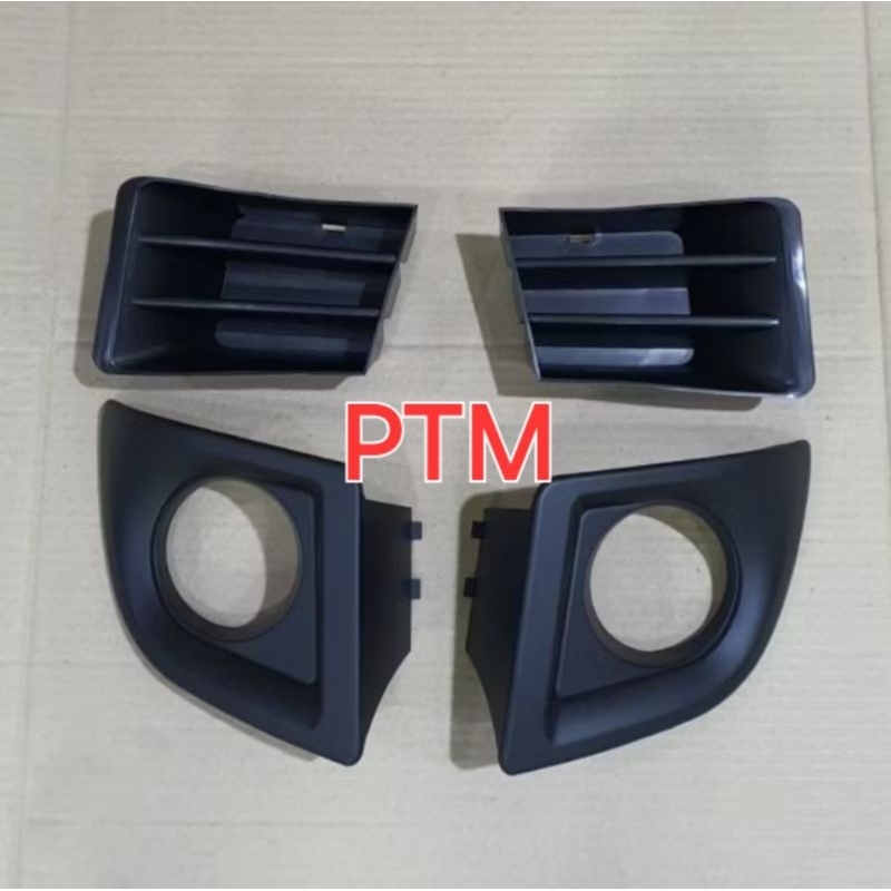 Paket cover foglamp+kisi-kisi hitam Avanza new vvti  type G 2008 - 2011.