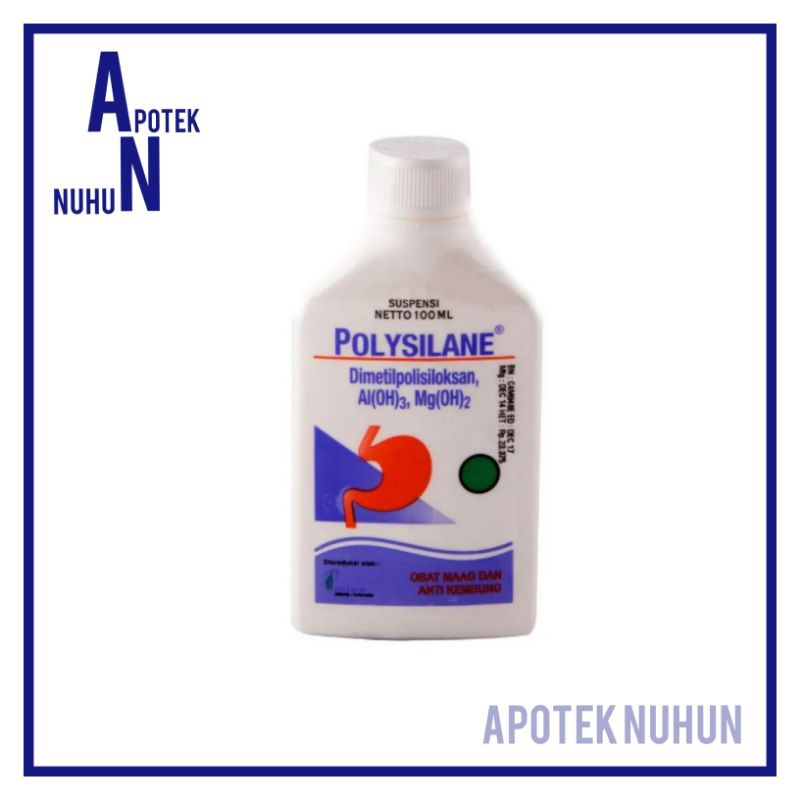 Polysilane Suspensi 100ml /Obat Maag / Obat Kembung / Obat Maag Cair