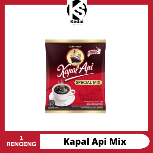 

Kopi Kapal Api Spesial Mix 1 Renceng Isi 10 Sachet