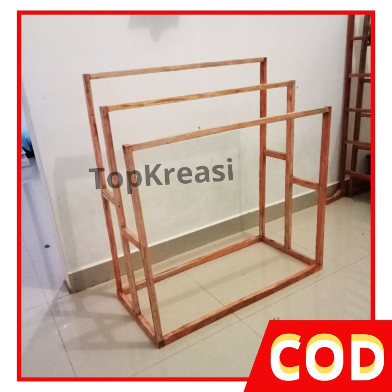 Rak Gantungan Handuk Mukena Hijab Sajadah Kayu Minimalis Estetik / Stand Ladder Hanger