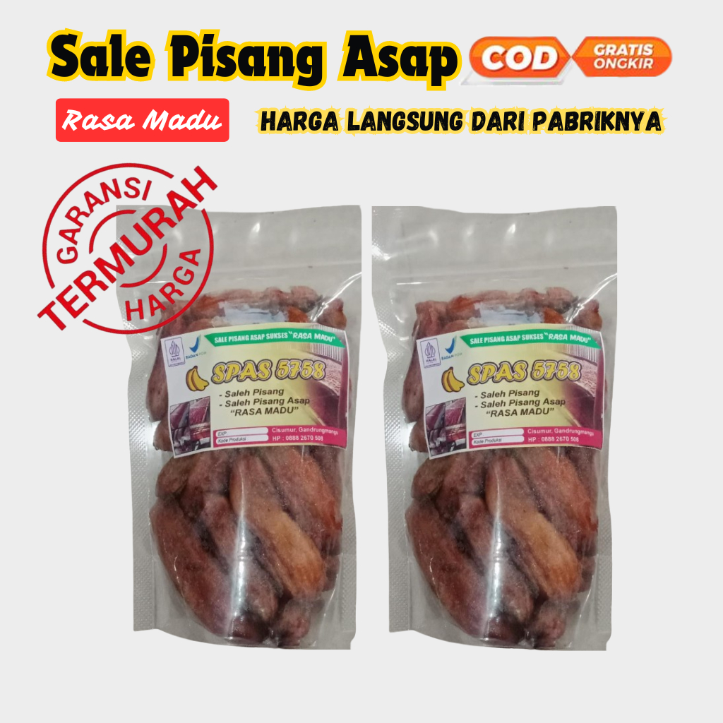 

1 KG | Grosir Sale Pisang Asap basah Rasa Madu alami asli Cilacap Harga Pabrik