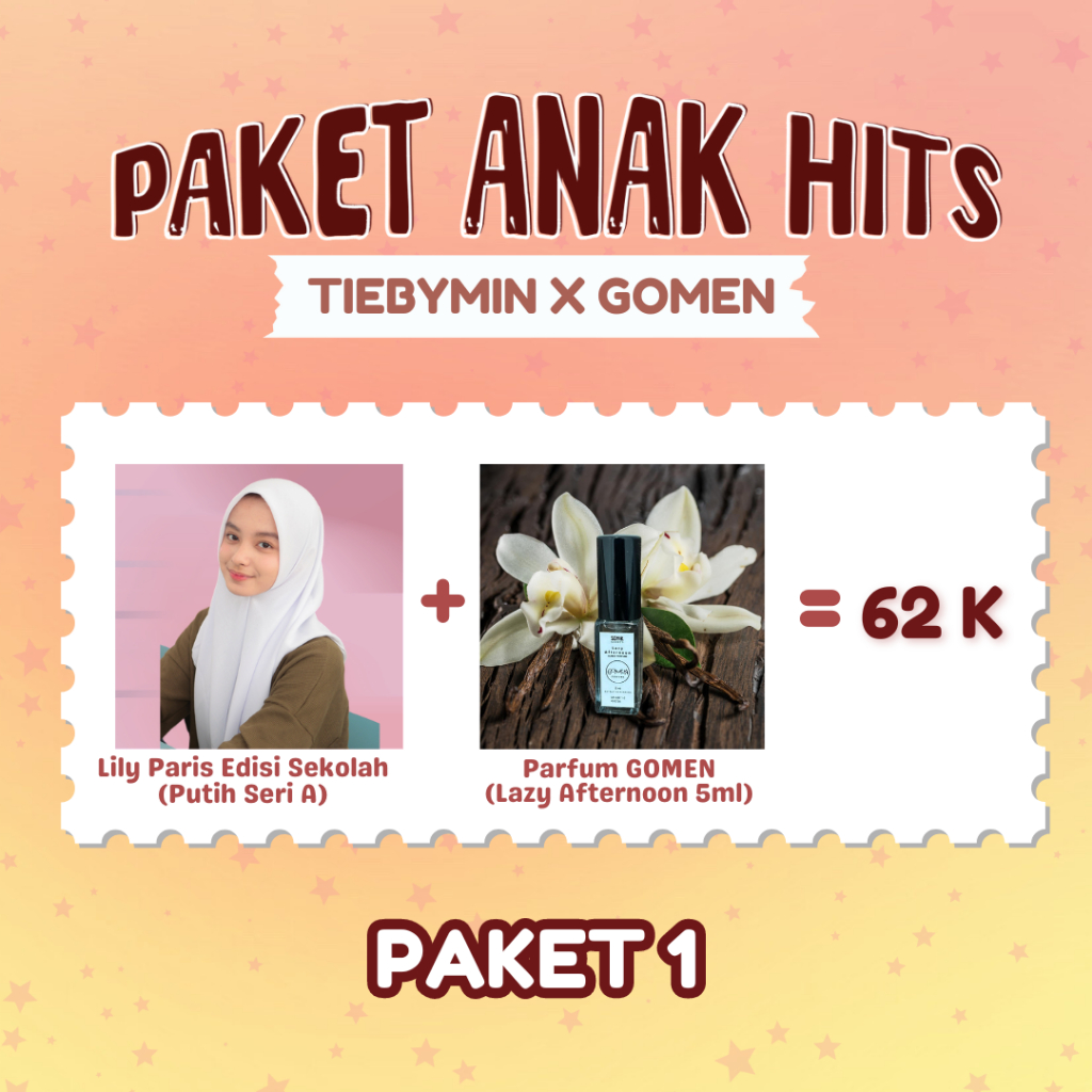 PAKET ANAK HITS TIEBYMIN x GOMEN