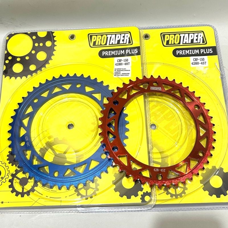 Gear belakang crf 428H- 45,46,47,48,50T protaper Crf 150 Gir belakang Crf 150 Protaper Gir Belakang 