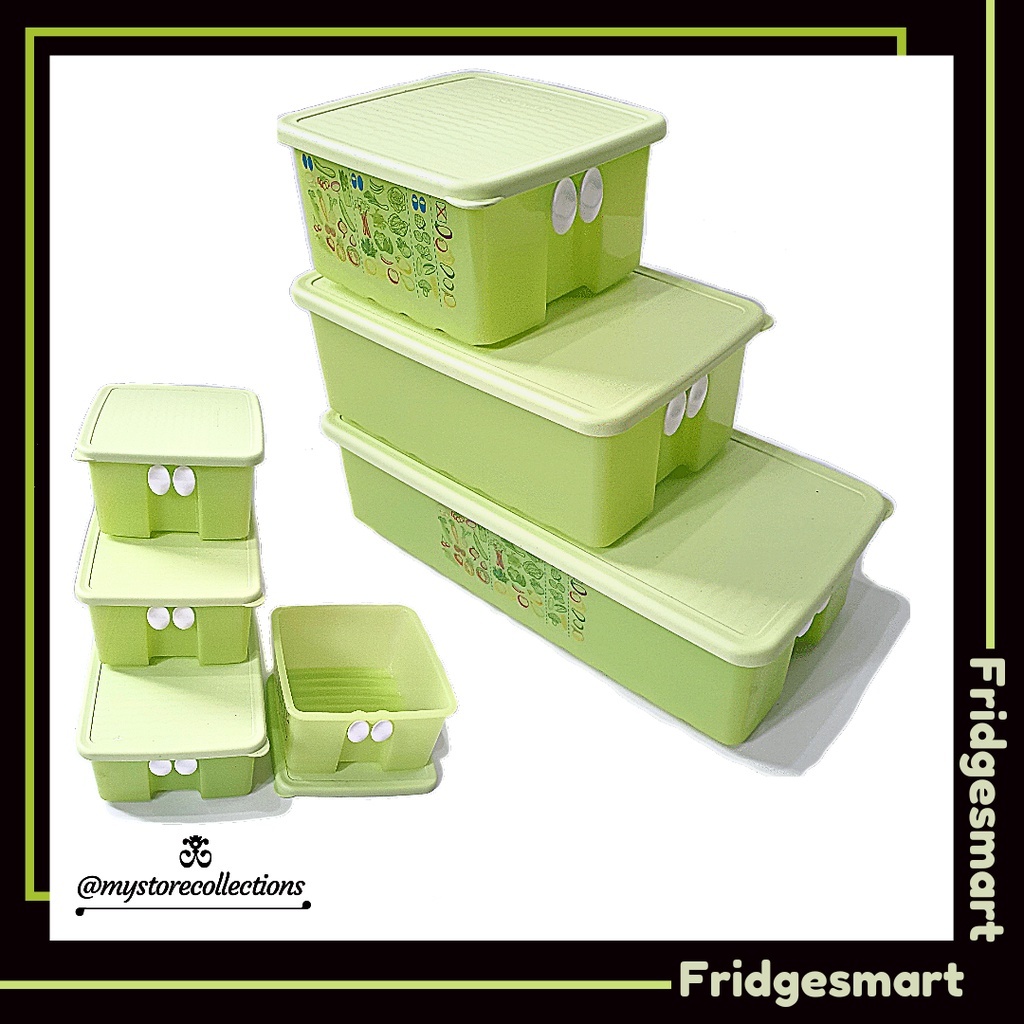 fridgesmart green 3 L tupperware tempat sayur di kulkas