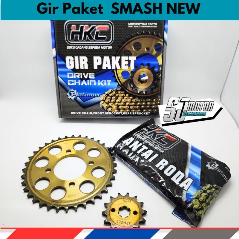 Gir Paket Gir Set HKC Smash R New Smash Titan (Rantai 428 H /Lebih Tebal)