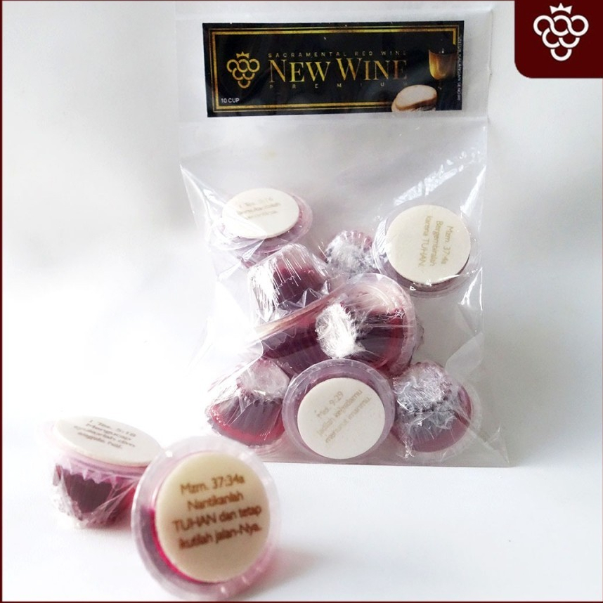 

Paket Anggur Perjamuan Gereja Premium Cup + Hosti Ayat - isi 10 (PNW10HAP)