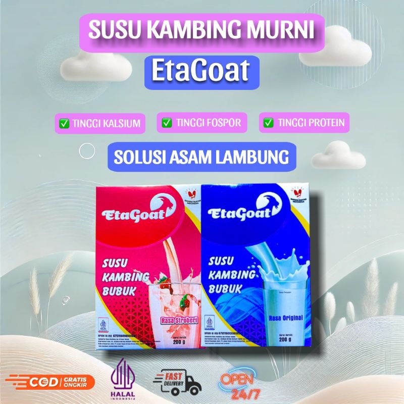 

EtaGoat Susu Kambing Etawa Solusi Sehat Pencernaan Dan Asam Lambung Maag