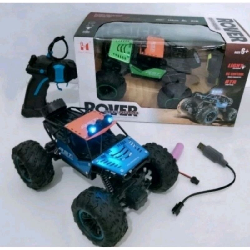 Mainan mobil remote kontrol rc offroad Rover batre cas