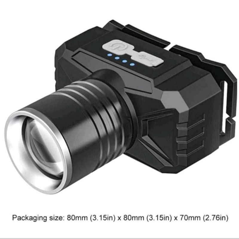 Senter kepala Zoom Super Terang KX-306/Senter Kepala