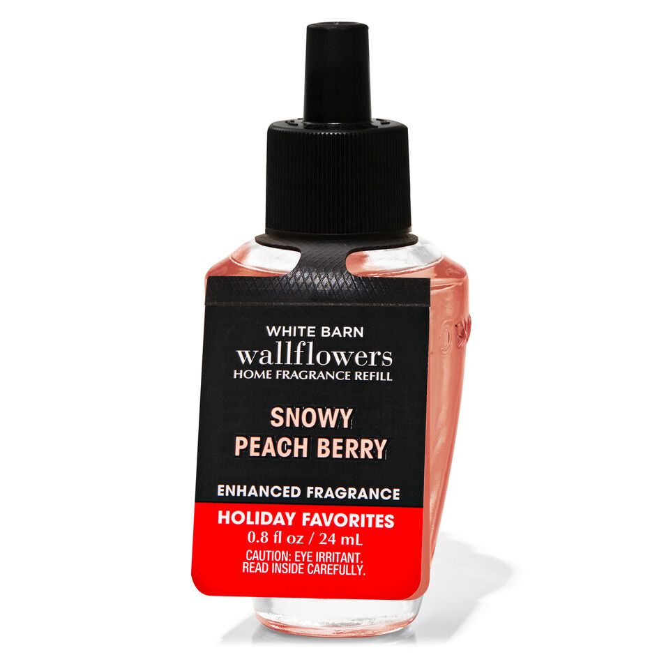 Bath and Body Works Wallflowers Fragrance Refill : Snowy Peach Berry