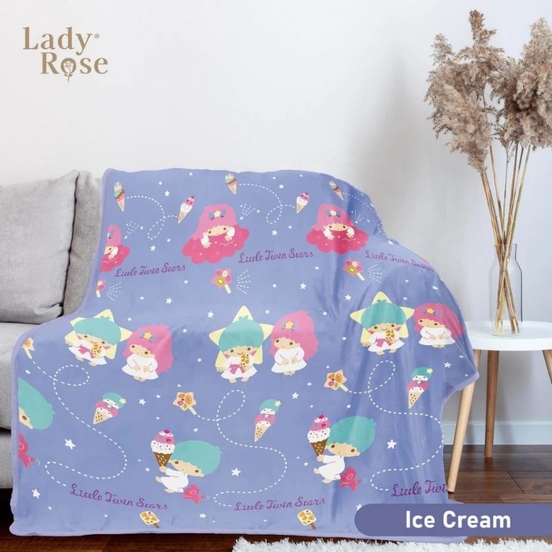 Selimut Bulu Blanket LADYROSE BLANKET 160x200 100% Original Asli New Baru Motif KARTUN KARAKTER ANAK