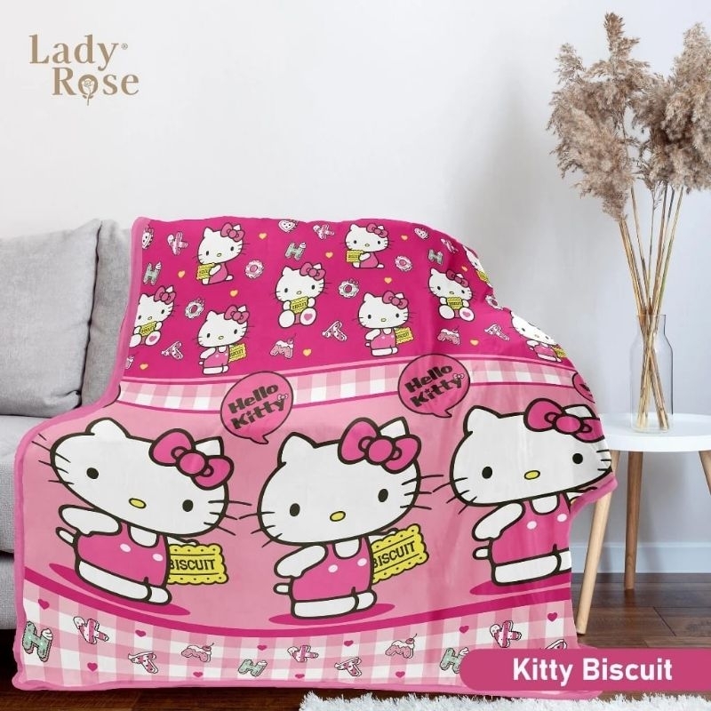 Selimut Bulu Blanket LADYROSE BLANKET 160x200 100% Original Asli New Baru Motif KARTUN KARAKTER ANAK