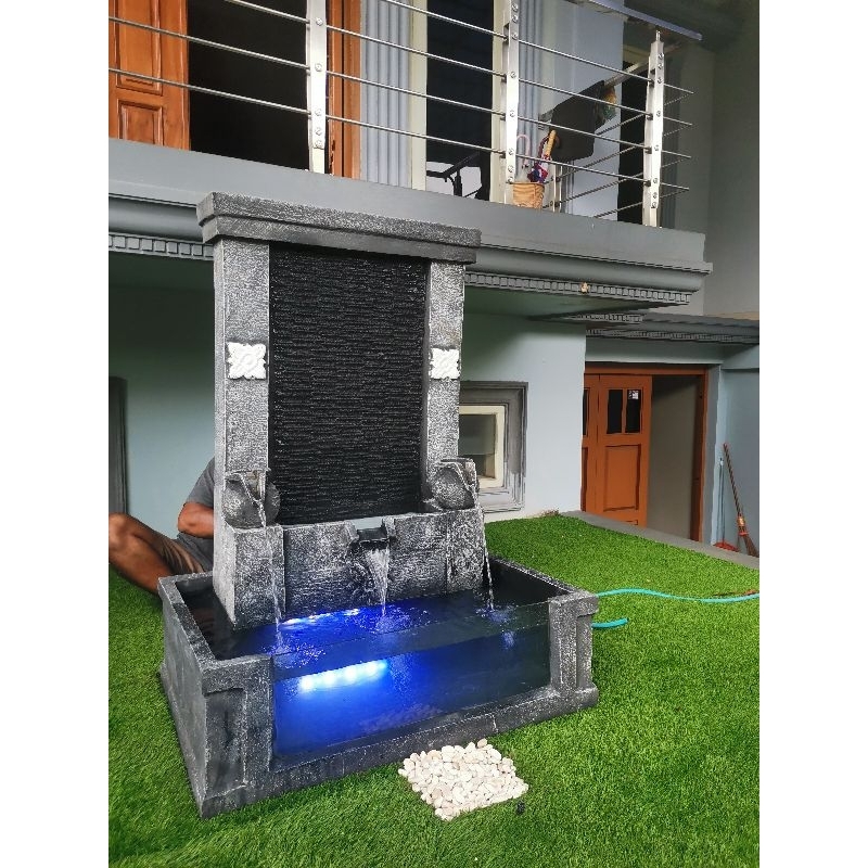 Air mancur portable // air mancur model tebing // kolam ikan portable // kolam air mancur taman // a