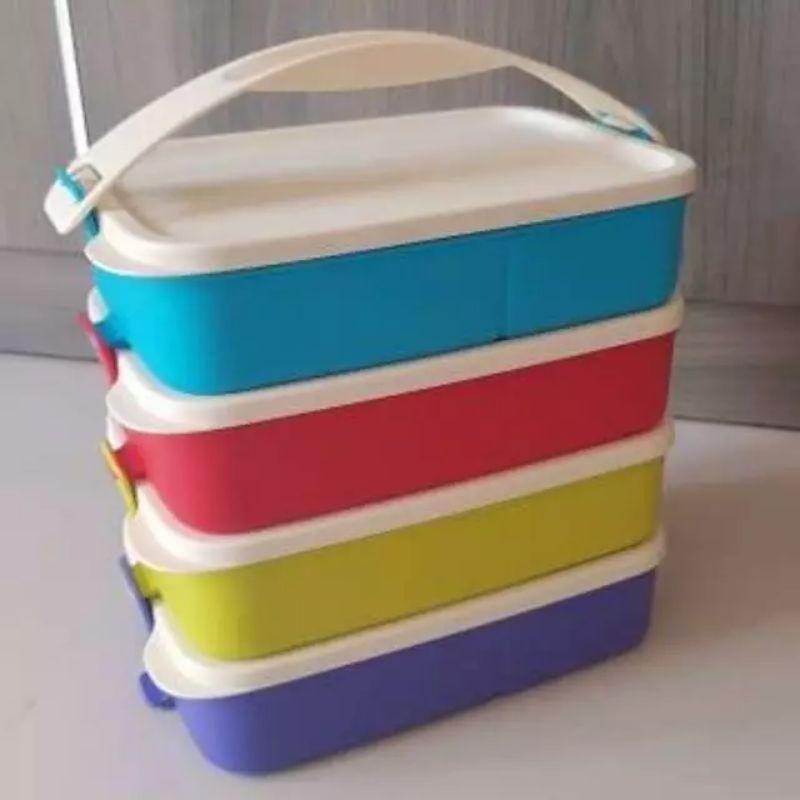 Tupperware Click To Go New Color Rantang Makan Rantang Makanan Kotak Makan Wadah Makan