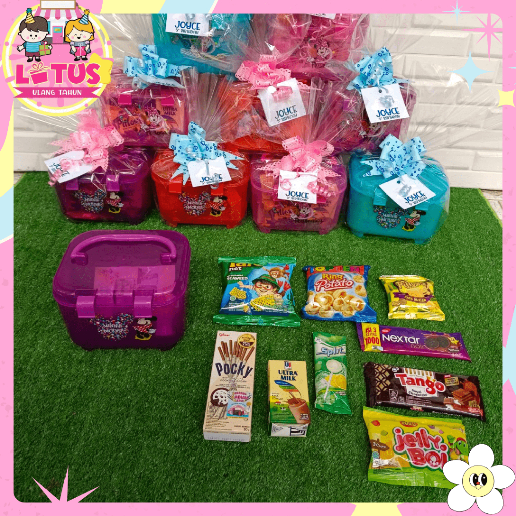 Mini Container Calista/Kotak Souvenir Ulang Tahun/Kotak Serbaguna